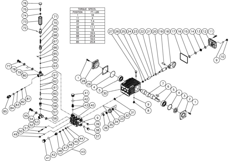 JCW-2504-0MHB,  JCW-2504-0MVB (sn:10070001-10202373), JCW-2504-0MRB (sn:0-10202373) Pump Assembly Parts by Mi-T-M