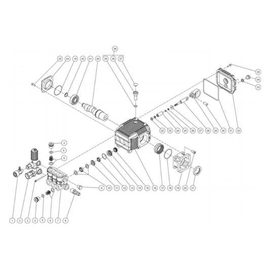 2703-8MHB, 2703-8MRB Pump Assembly Parts By Mi-T-M 