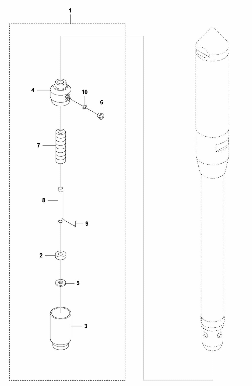 PV 47 Lubricator Assembly Parts By Husqvarna