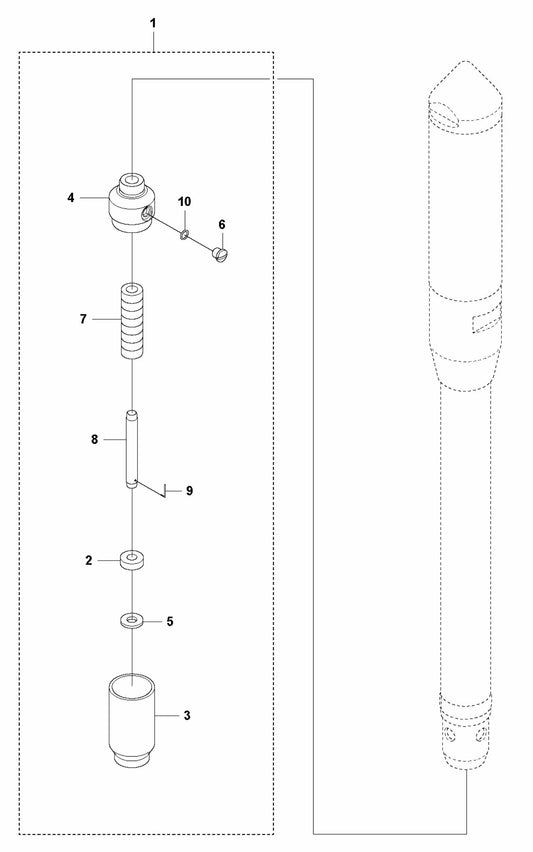 PV 57 Lubricator Assembly Parts By Husqvarna