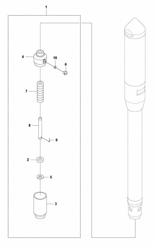 PV 67 Lubricator Assembly Parts By Husqvarna