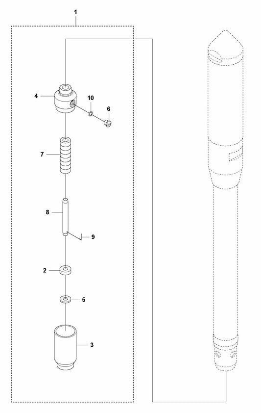 PV 77 Lubricator Assembly Parts By Husqvarna