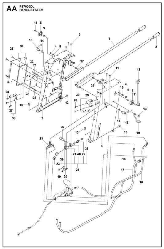 Panel System Parts for FS7000 DL By Husqvarna