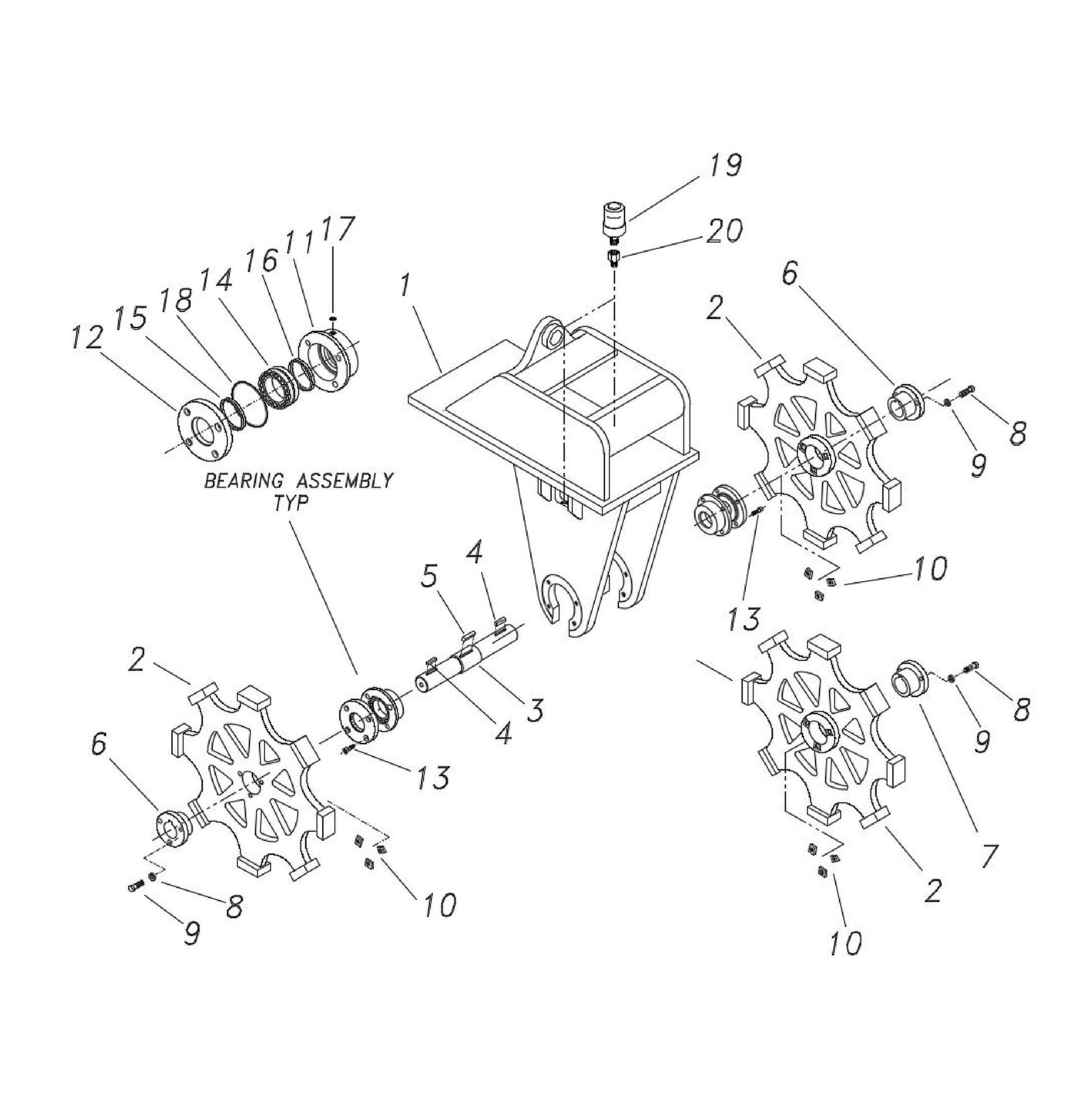Parts Breakdown fig 1 Parts For CW 18 IV By FRD