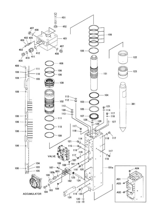 Parts Breakdown Parts for Fx475 By Husqvarna