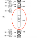 K002305110020 Piston for Fx15a Hydraulic Breaker by FRD Furukawa (Kent)