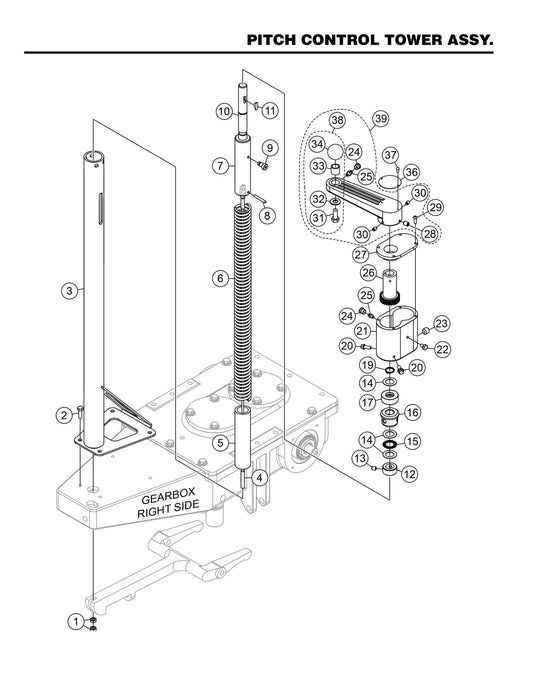 HHXD5 Pitch Control Tower Assembly