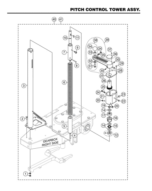 HHXDF4 HHXDF5 Pitch Control Tower Assembly