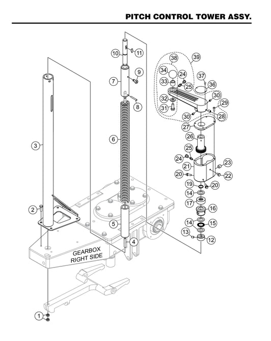 HHXG5 Pitch Control Tower Assembly