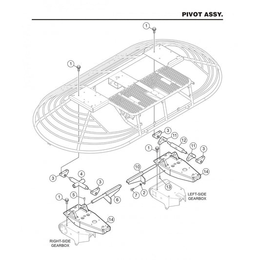 HTN27KTCSL HTN28KTCSL Pivot Assembly