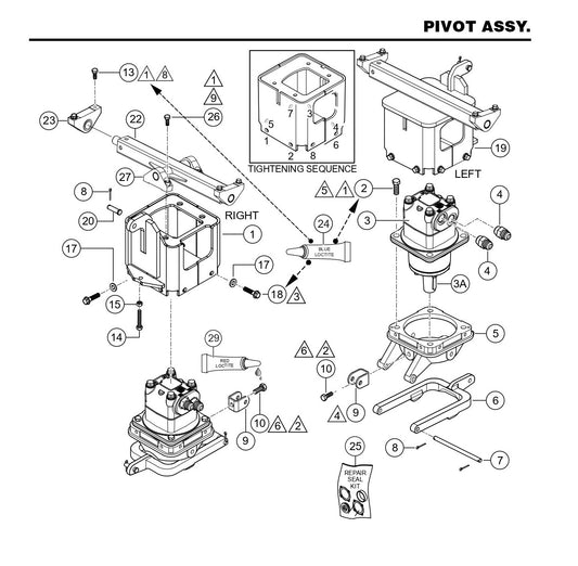 HTX6H Pivot Assembly