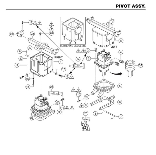 STX6H Pivot Assembly