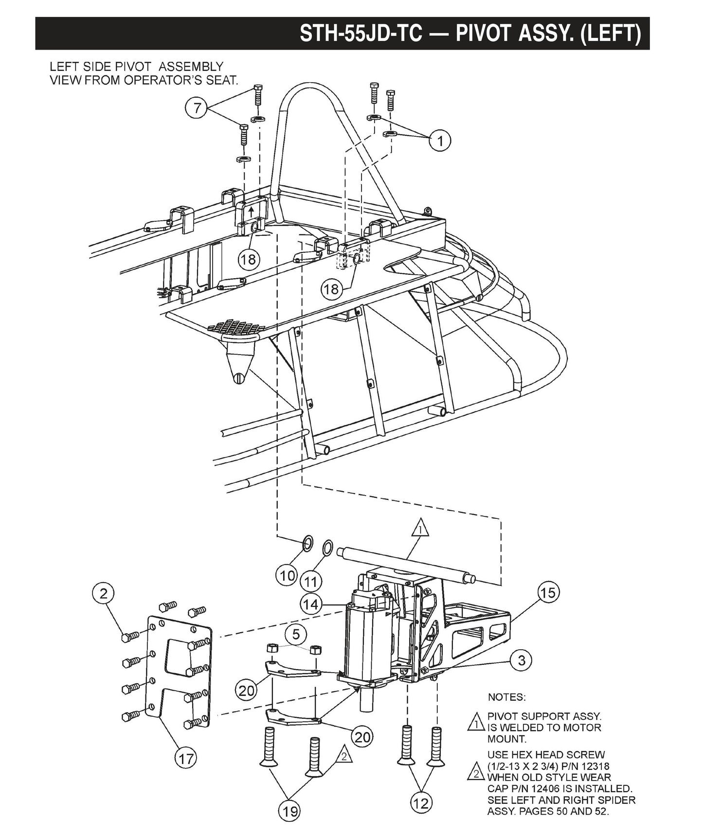 STH Pivot Assembly (Left)