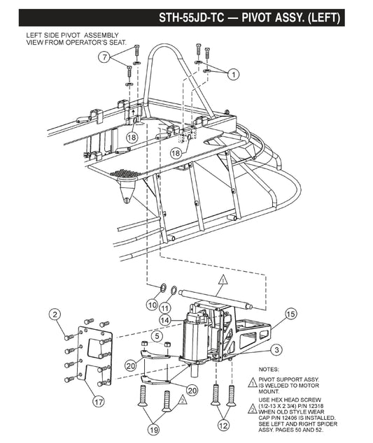 STH Pivot Assembly (Left)