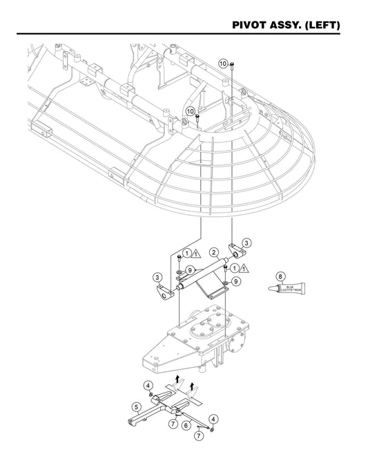 HHXDF4 HHXDF5 Pivot Assembly (Left)