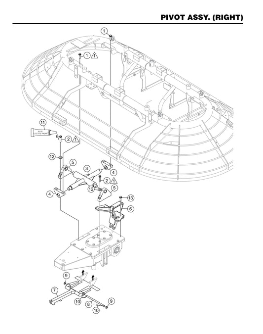 HHXDF4 HHXDF5 Pivot Assembly (Right)