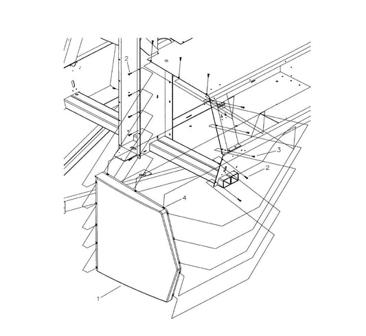 Maxi-Lite Hydraulic Tower-Plastic Front Panel Assembly (Fig 2) Parts By Allmand
