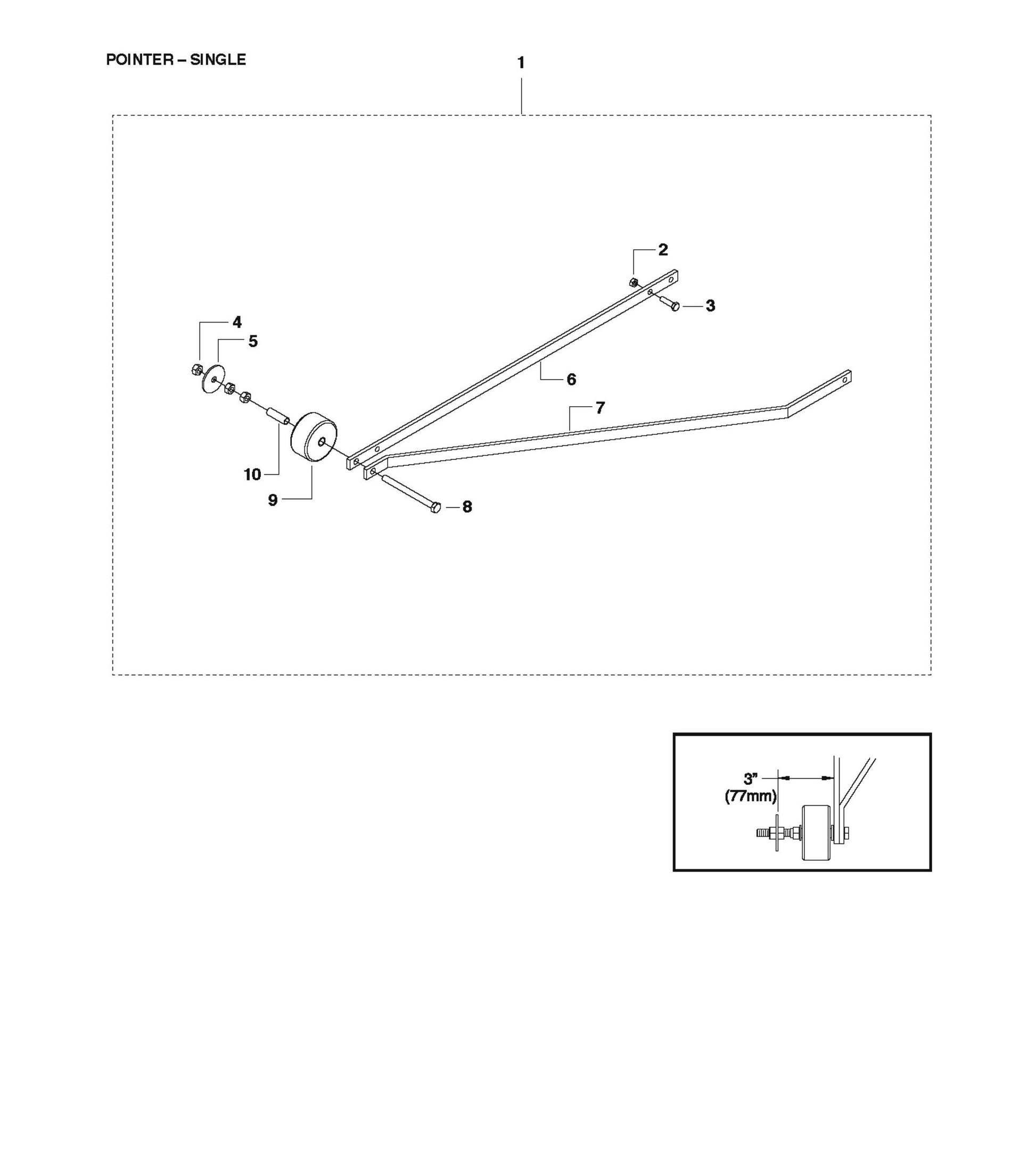 Pointer-Single Parts For FS524 By Husqvarna