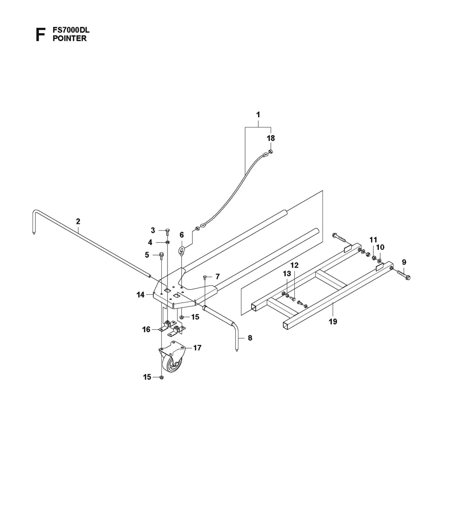 Pointer Parts for FS7000 DL By Husqvarna