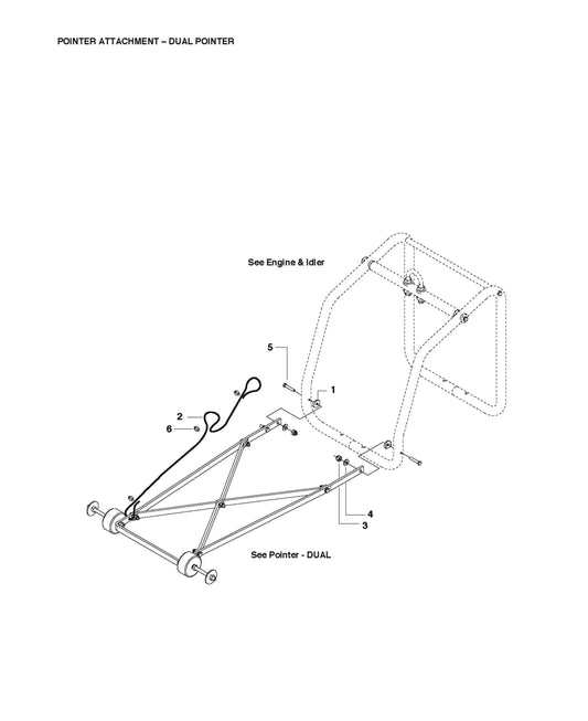 Pointer Attachment-Dual Pointer For FS520 By Husqvarna