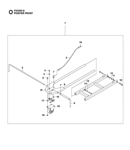 Pointer Front Parts for FS3500 G II By Husqvarna