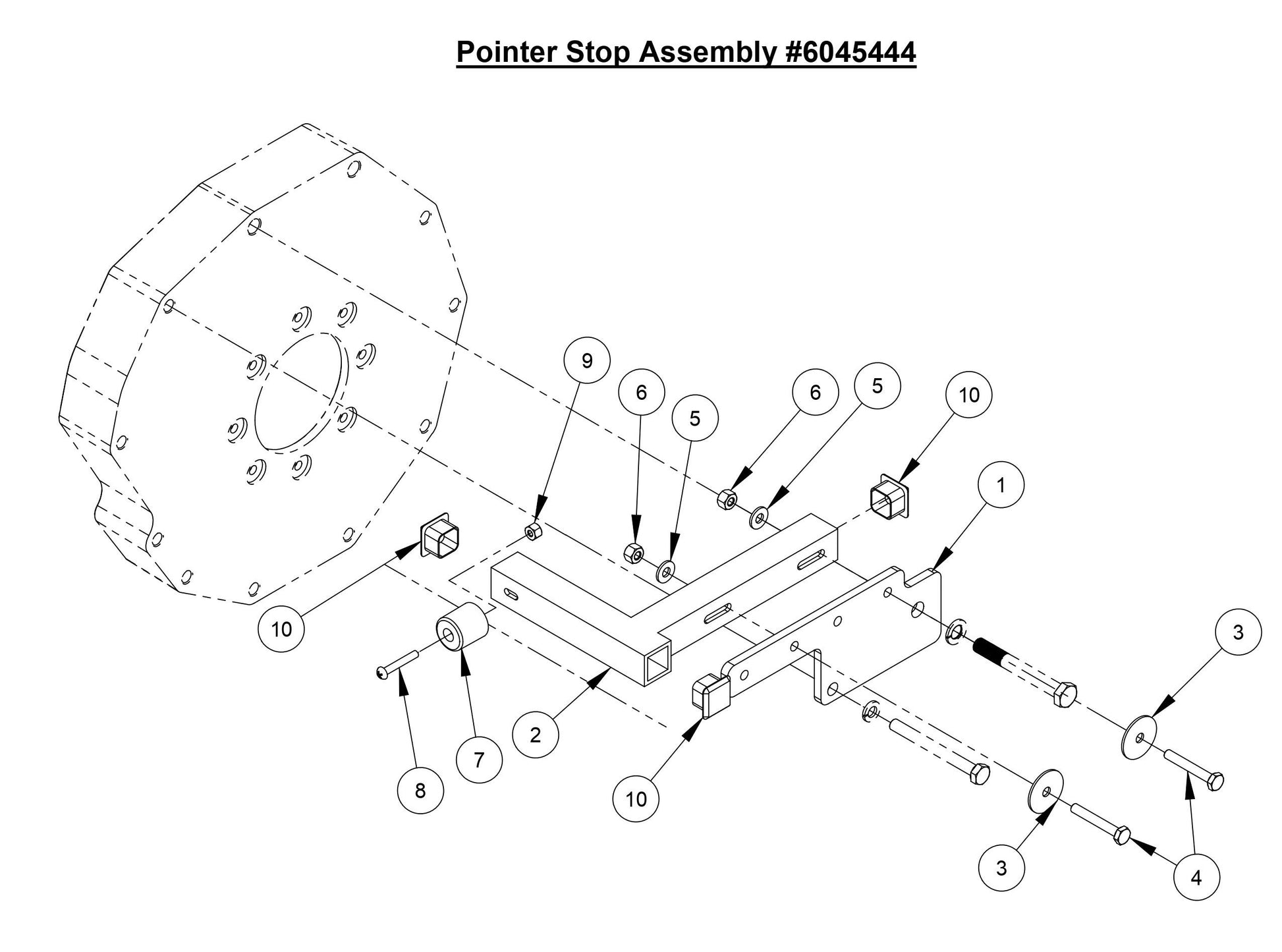 CC4144DXL Pointer Stop Assembly