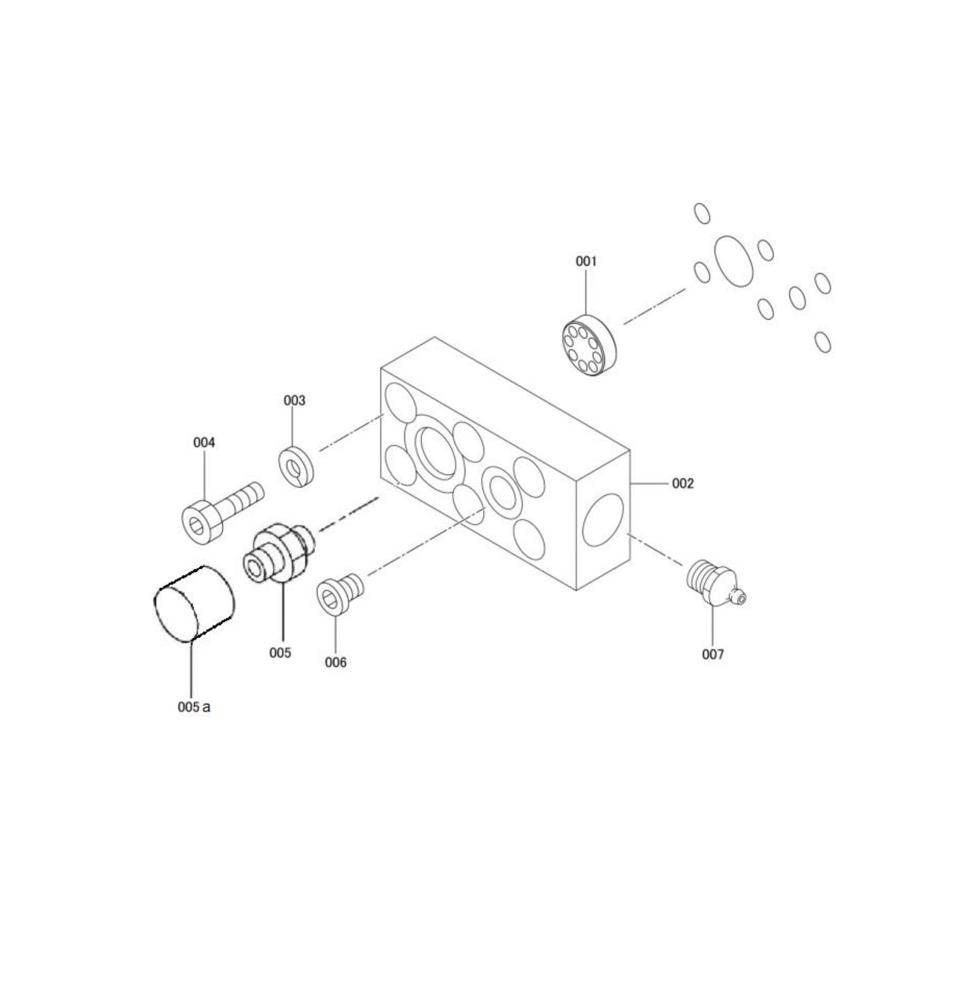 Port Block Fig 3 Parts for FX770 By Husqvarna