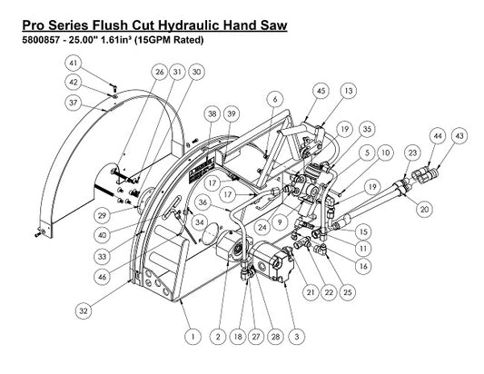 Pro Series Flush Cut Hydraulic Hand Saw