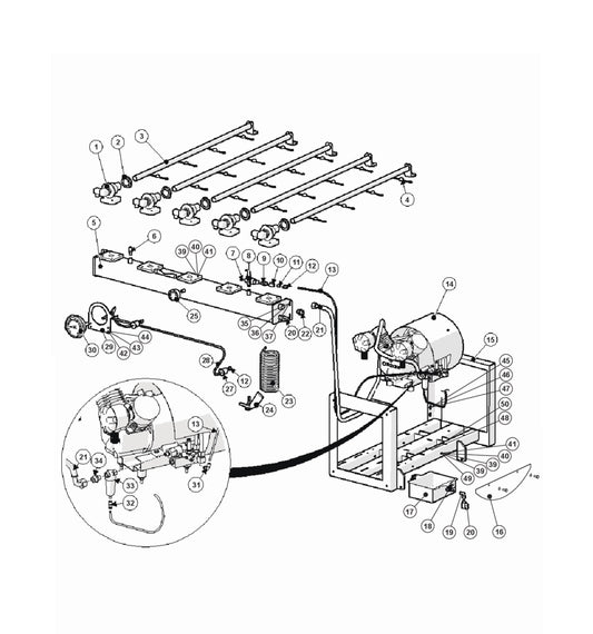 Pulse System Parts For Blastrac DC 2 - 48 By Husqvarna	