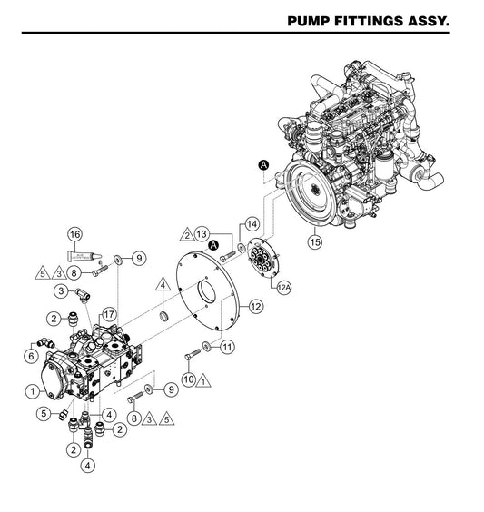 STX6H Pump Fittings Assembly