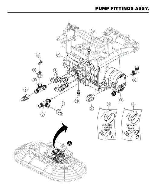 HTXD6I Pump Fittings Assembly