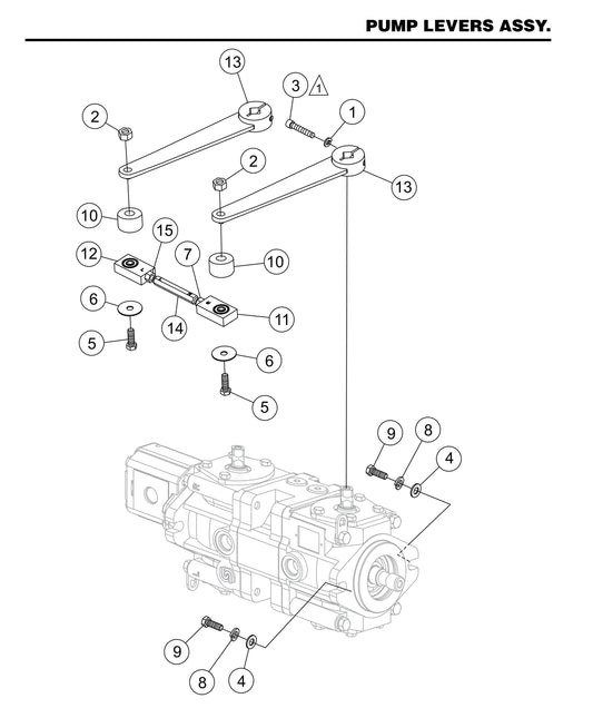 STX55J6-Y6 Pump Levers Assembly