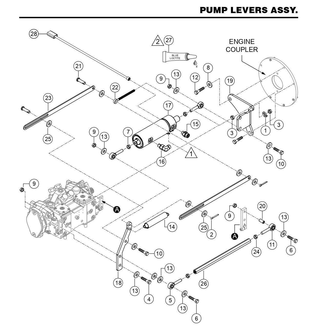 HTX6H Pump Levers Assembly