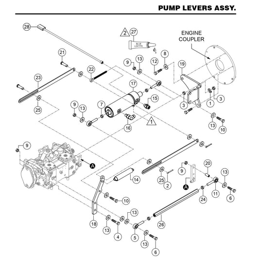 HTX6H Pump Levers Assembly