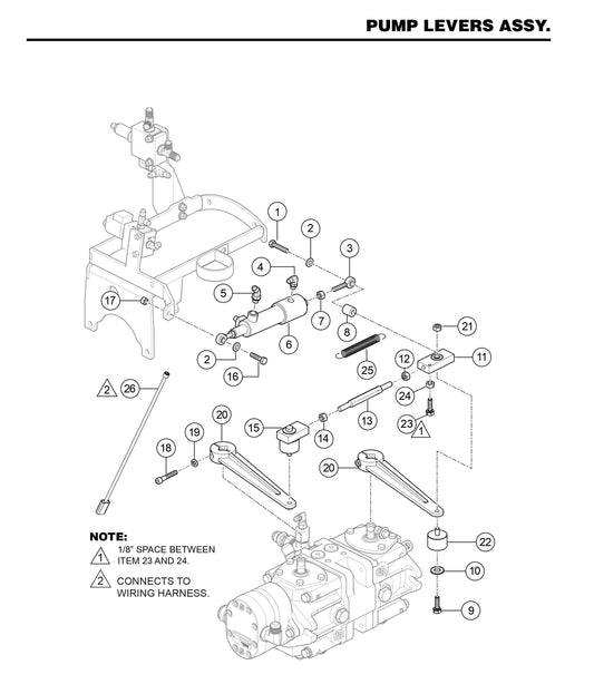 STXD6I Pump Levers Assembly