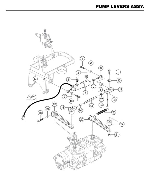 HTXD6I Pump Levers Assembly