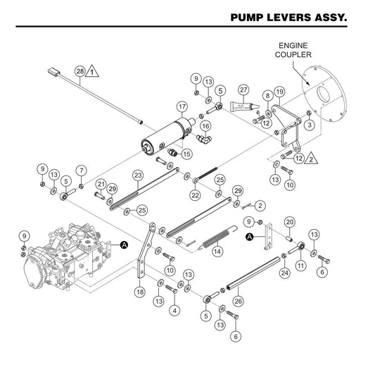 STX6H Pump Levers Assembly