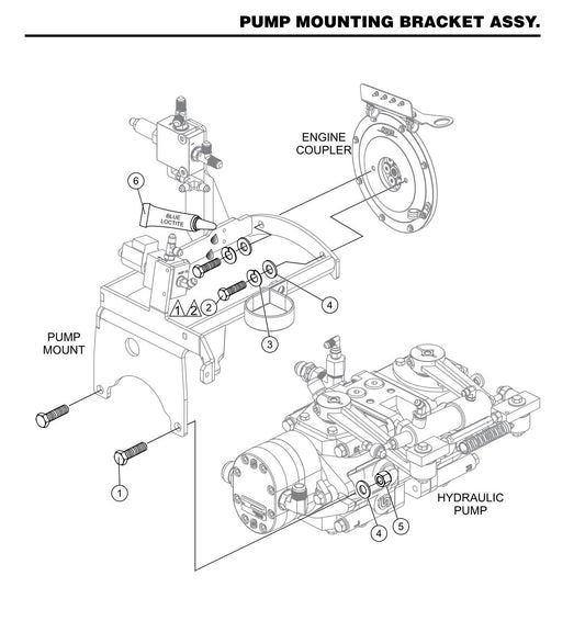HTXD6I Pump Mounting Bracket Assembly