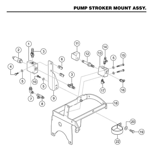 HTXD6I Pump Stroker Mount Assembly