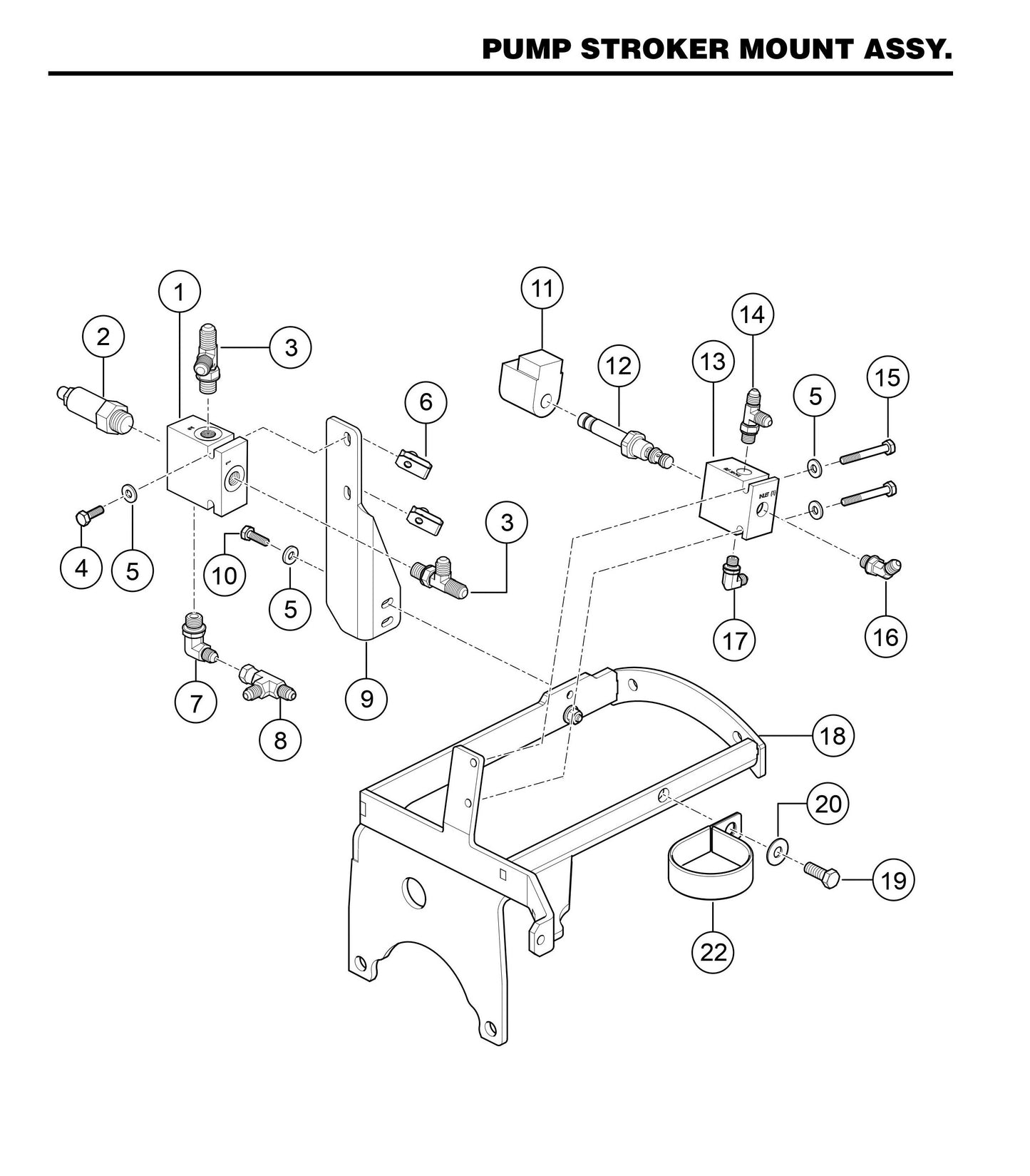 STXD6I Pump Stroker Mount Assembly
