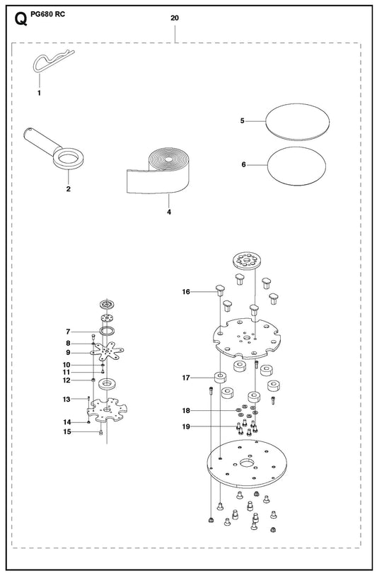 Q Parts For PG 680 RC By Husqvarna