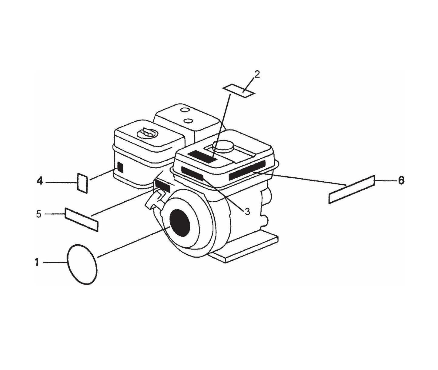 MQ QP204H Labels Assembly Parts