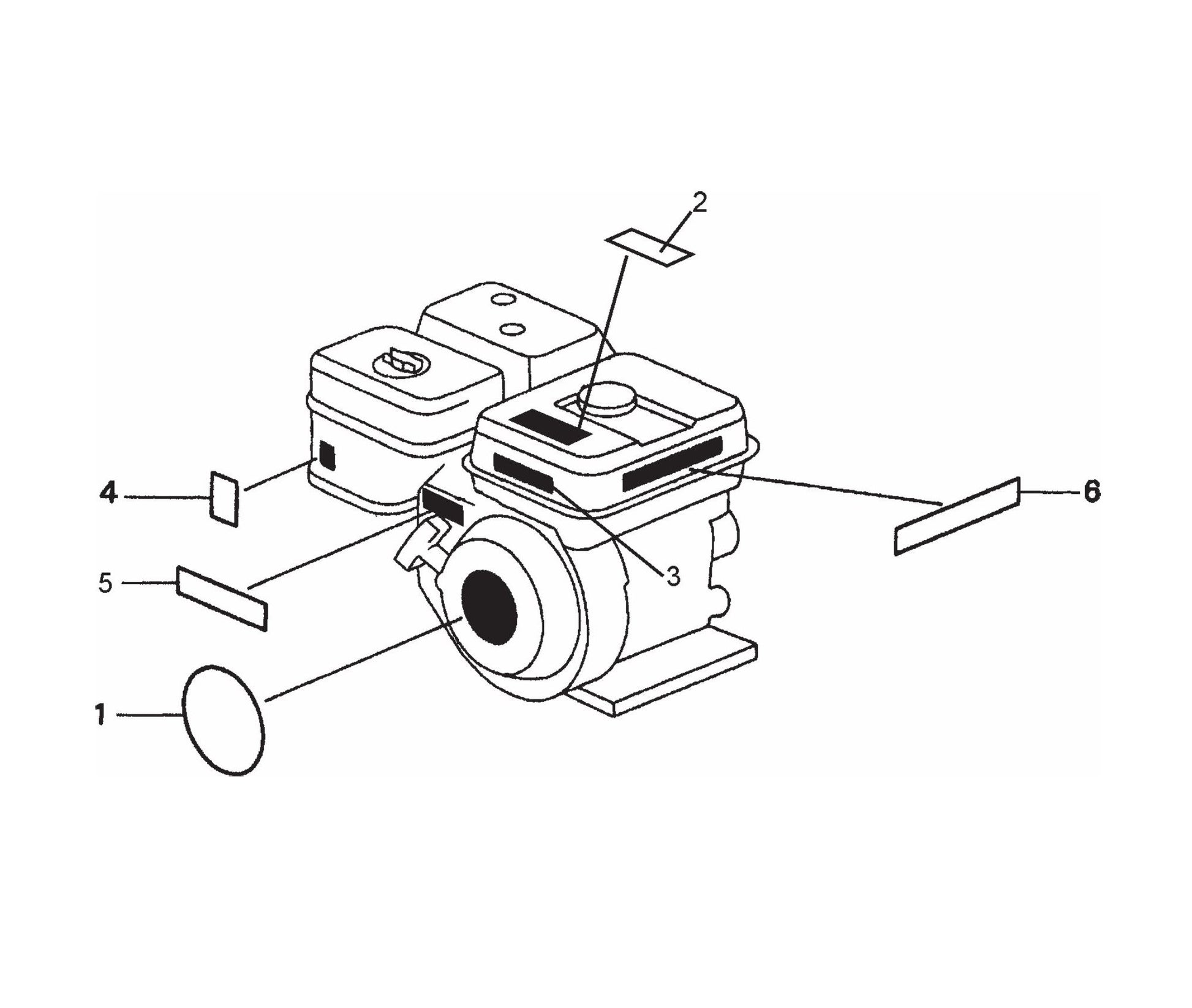 MQ QP204H Labels Assembly Parts