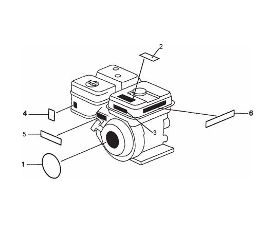 MQ QP204H Labels Assembly Parts