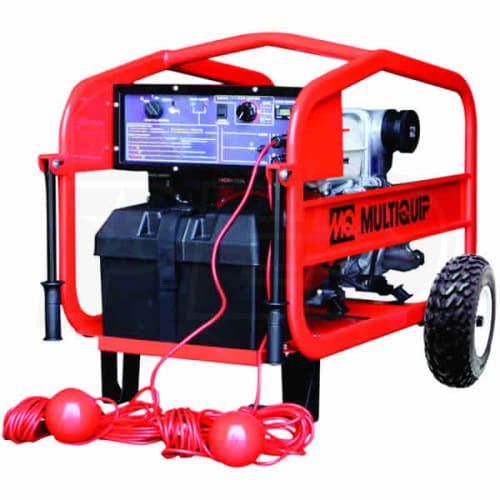 Multiquip QP3Ti 396 GPM 3" Automatic Start/Stop Trash Pump w/ Honda GX Engine &amp; Float Switches FS43
