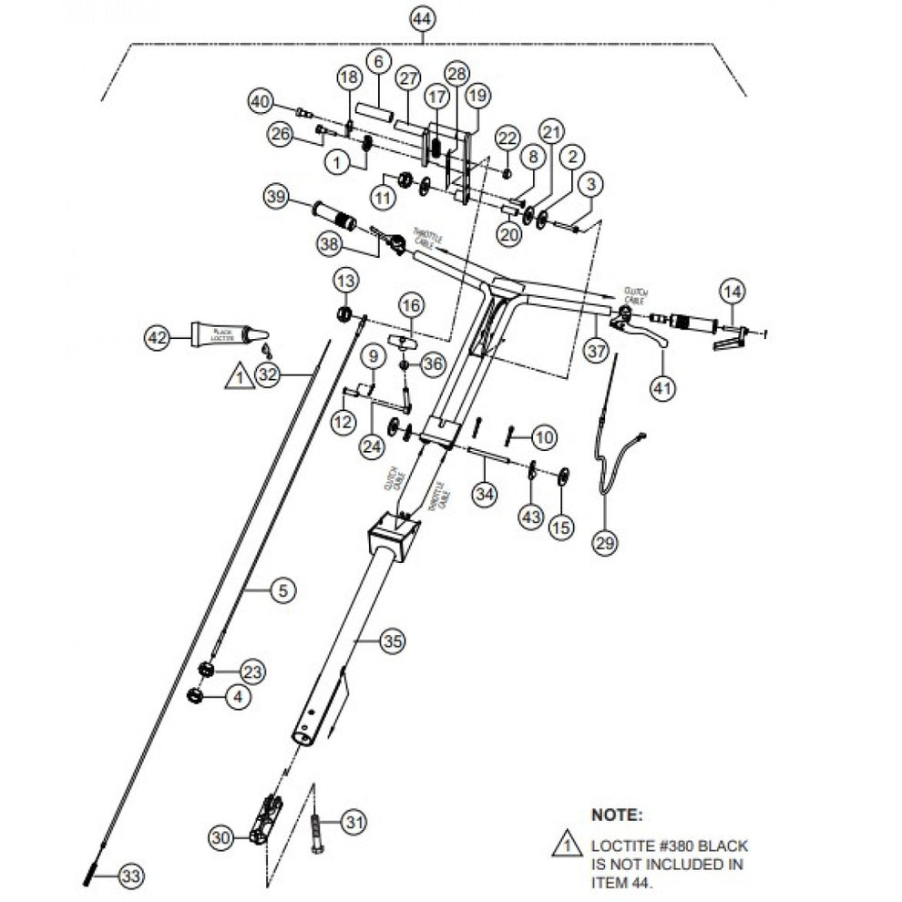 CA4HM Quick Pitch™ Handle Assembly Parts by Multiquip Whiteman