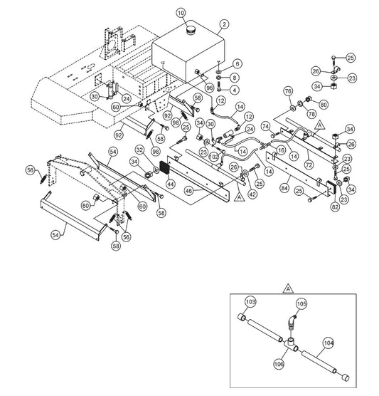 R2000H- Water System Assy. Parts By Ride On Roller Multiquip