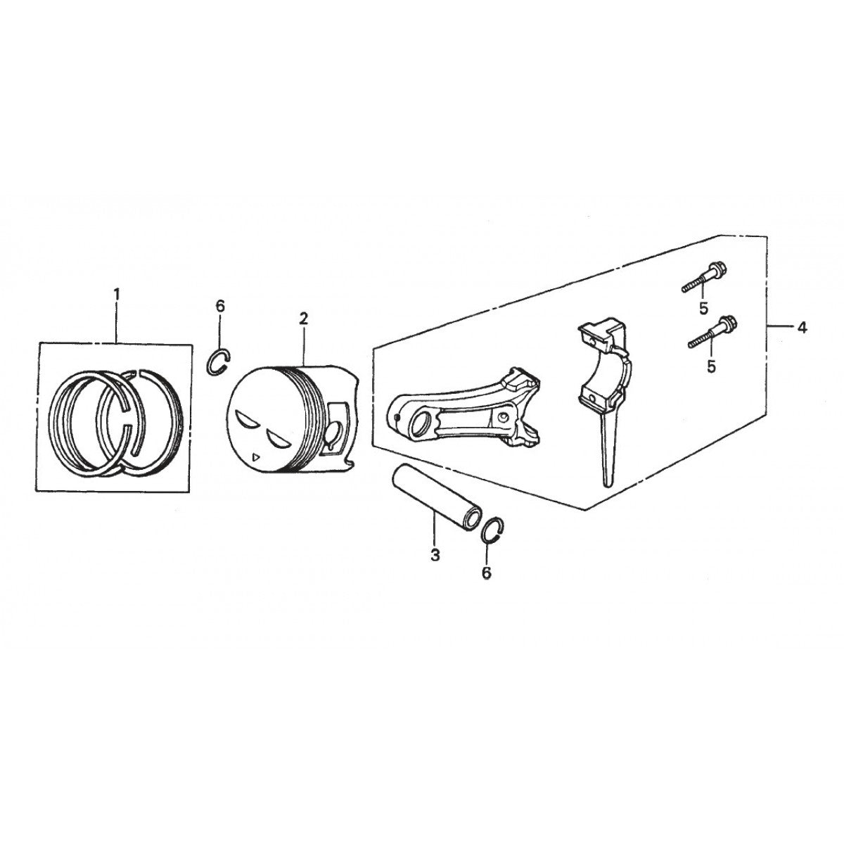 R2000H HONDA GX240K1QAE2 ENGINE — Piston Assy. Parts By Multiquip