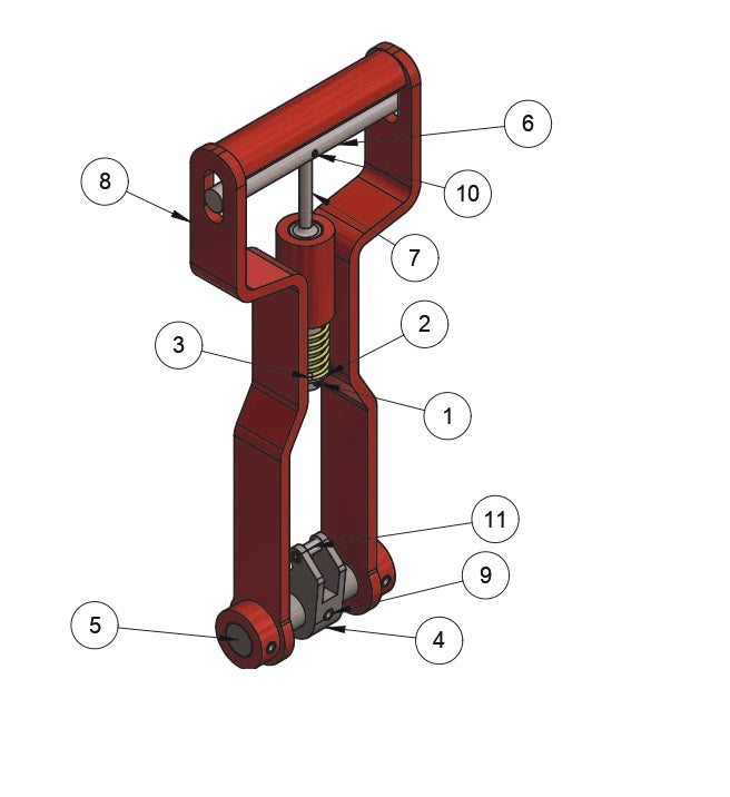 PRO430E / PRO436 / PRO436E / PRO436TC / PRO446 / PRO446TC Rapid Pitch Handle Assembly Parts By Allen Engineering
