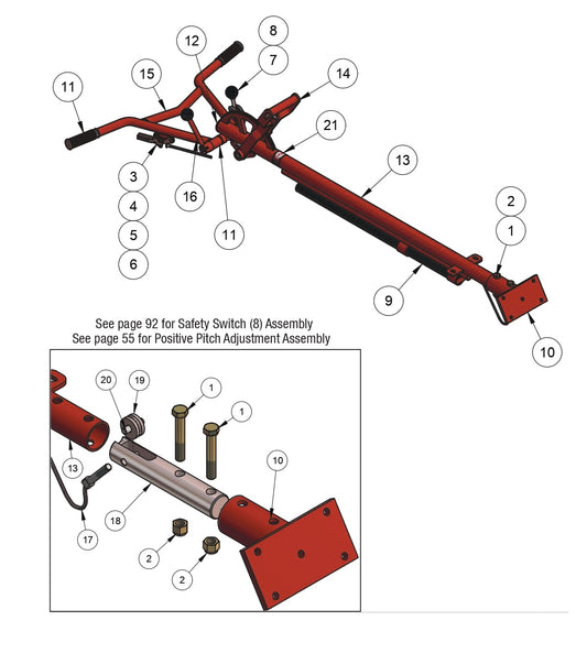 PRO430E / PRO436 / PRO436E / PRO436TC / PRO446 / PRO446TC Rapid Pitch assembly Parts By Allen Engineering